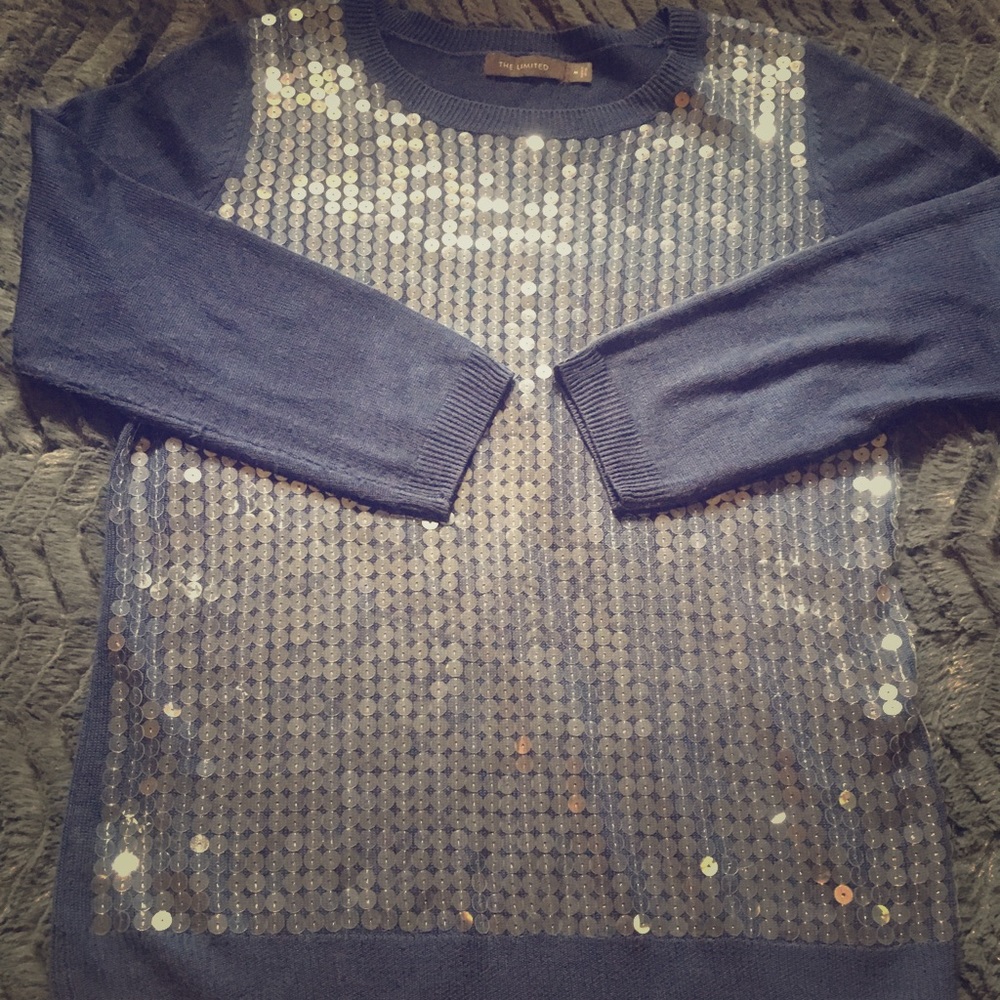 “THE LIMITED” sequined top
